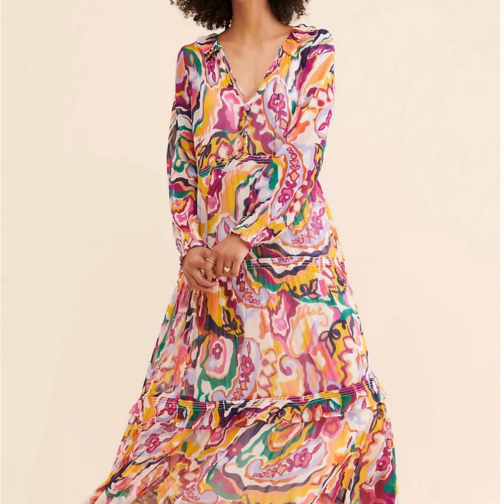 FINAL SALE!!  Anthropologie Chiffon Maxi Dress